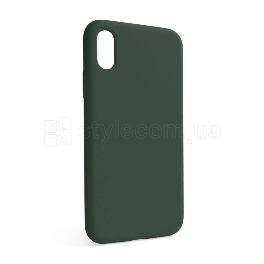 Чохол Full Silicone Case для Apple iPhone X, Xs atrovirens green (54) (без логотипу)