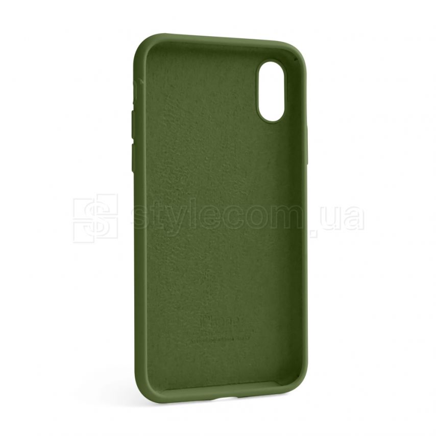 Чохол Full Silicone Case для Apple iPhone X, Xs army green (45) (без логотипу)