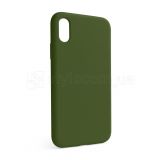 Чохол Full Silicone Case для Apple iPhone X, Xs army green (45) (без логотипу)