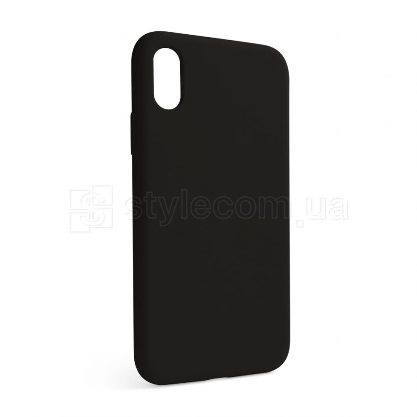 Чехол Full Silicone Case для Apple iPhone X, Xs black (18) (без логотипа)