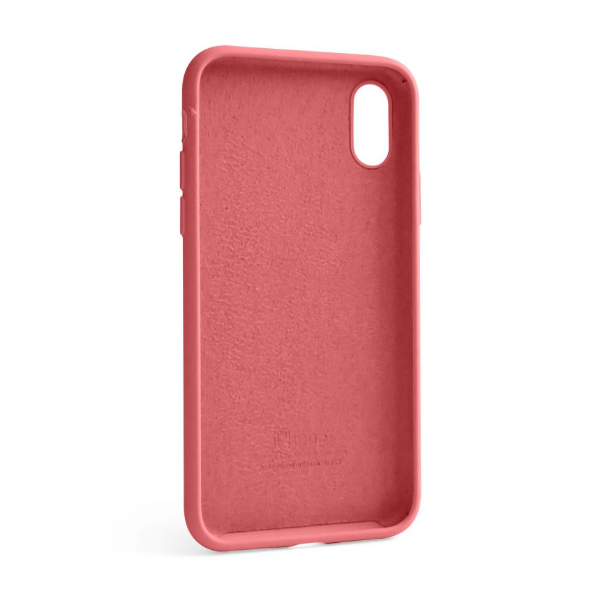 Чехол Full Silicone Case для Apple iPhone X, Xs camellia (25) (без логотипа)