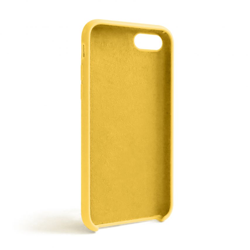 Чехол Full Silicone Case для Apple iPhone 7, 8, SE 2020 yellow (04) (без логотипа)