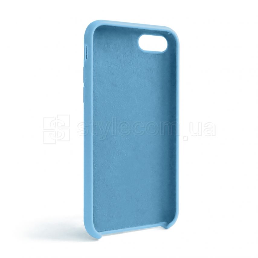 Чехол Full Silicone Case для Apple iPhone 7, 8, SE 2020 cornflower (53) (без логотипа)