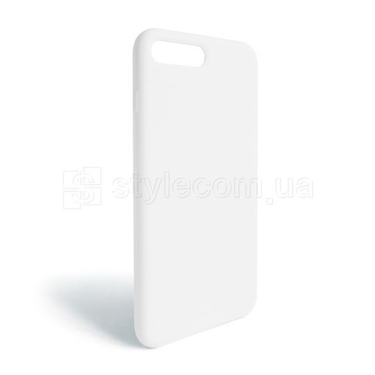 Чехол Full Silicone Case для Apple iPhone 7 Plus, 8 Plus white (09) (без логотипа)