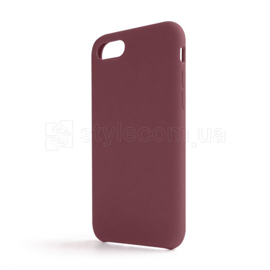 Чохол Full Silicone Case для Apple iPhone 7, 8, SE 2020 maroon (42) (без логотипу)