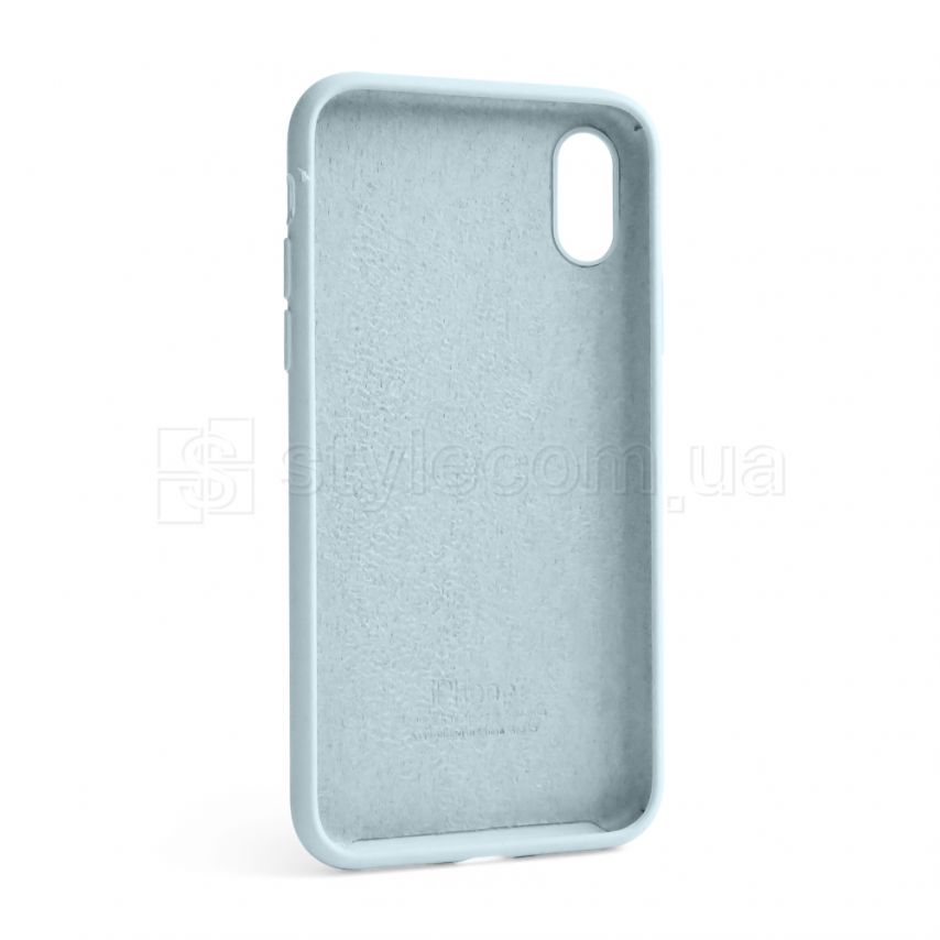 Чехол Full Silicone Case для Apple iPhone X, Xs sky blue (58) (без логотипа)