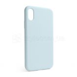 Чехол Full Silicone Case для Apple iPhone X, Xs sky blue (58) (без логотипа) - купить за 134.30 грн в Киеве, Украине