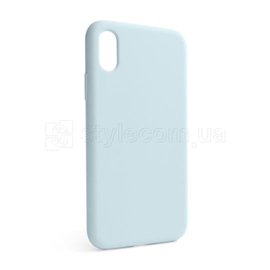 Чехол Full Silicone Case для Apple iPhone X, Xs sky blue (58) (без логотипа)