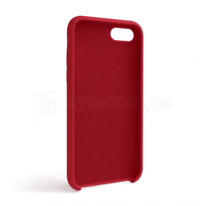 Чехол Full Silicone Case для Apple iPhone 7, 8, SE 2020 rose red (37) (без логотипа)
