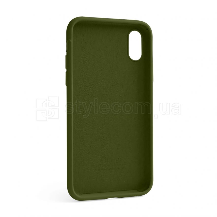 Чехол Full Silicone Case для Apple iPhone X, Xs forest green (63) (без логотипа)