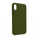 Чехол Full Silicone Case для Apple iPhone X, Xs forest green (63) (без логотипа) - купить за 139.06 грн в Киеве, Украине