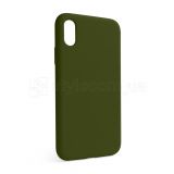 Чохол Full Silicone Case для Apple iPhone X, Xs forest green (63) (без логотипу)