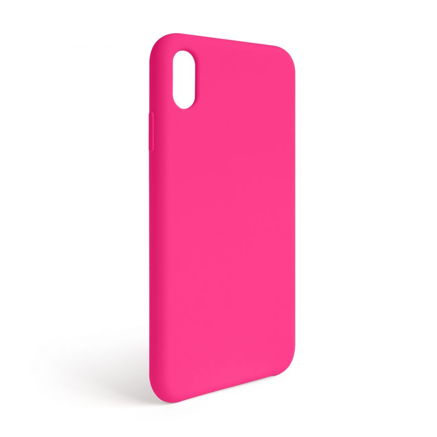 Чехол Full Silicone Case для Apple iPhone Xr shiny pink (38) (без логотипа)