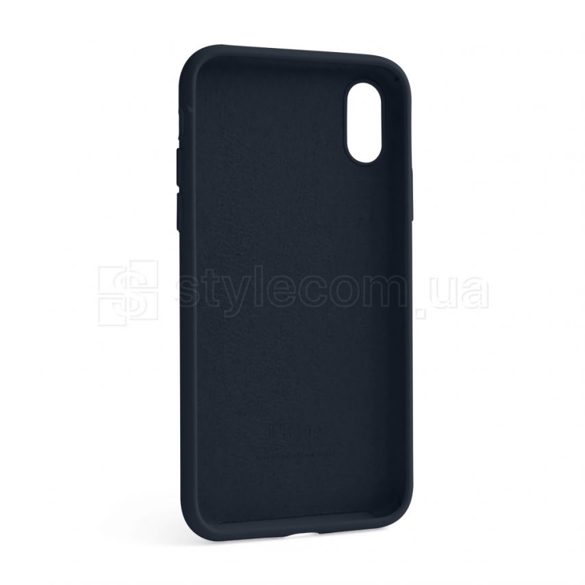 Чехол Full Silicone Case для Apple iPhone X, Xs dark blue (08) (без логотипа)