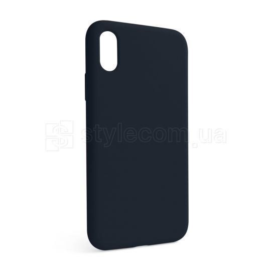 Чохол Full Silicone Case для Apple iPhone X, Xs dark blue (08) (без логотипу)