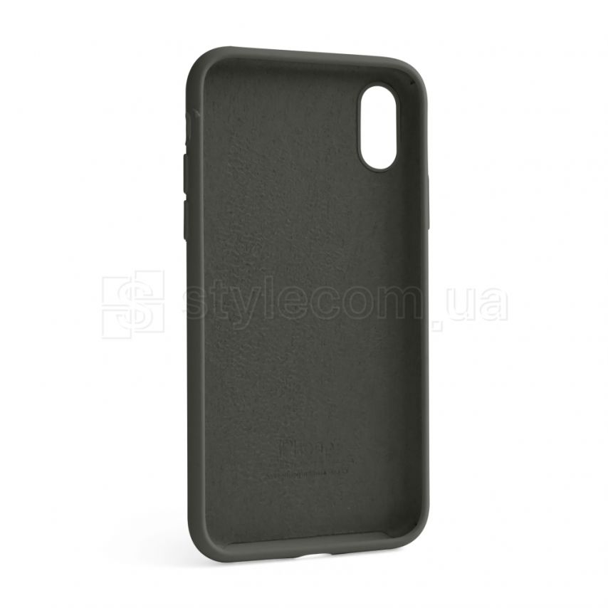 Чехол Full Silicone Case для Apple iPhone X, Xs dark olive (35) (без логотипа)