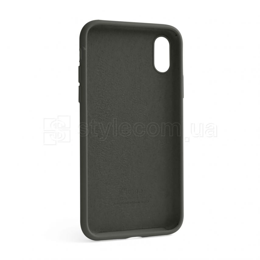 Чохол Full Silicone Case для Apple iPhone X, Xs dark olive (35) (без логотипу)