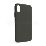 Чехол Full Silicone Case для Apple iPhone X, Xs dark olive (35) (без логотипа) - купить за 136.00 грн в Киеве, Украине