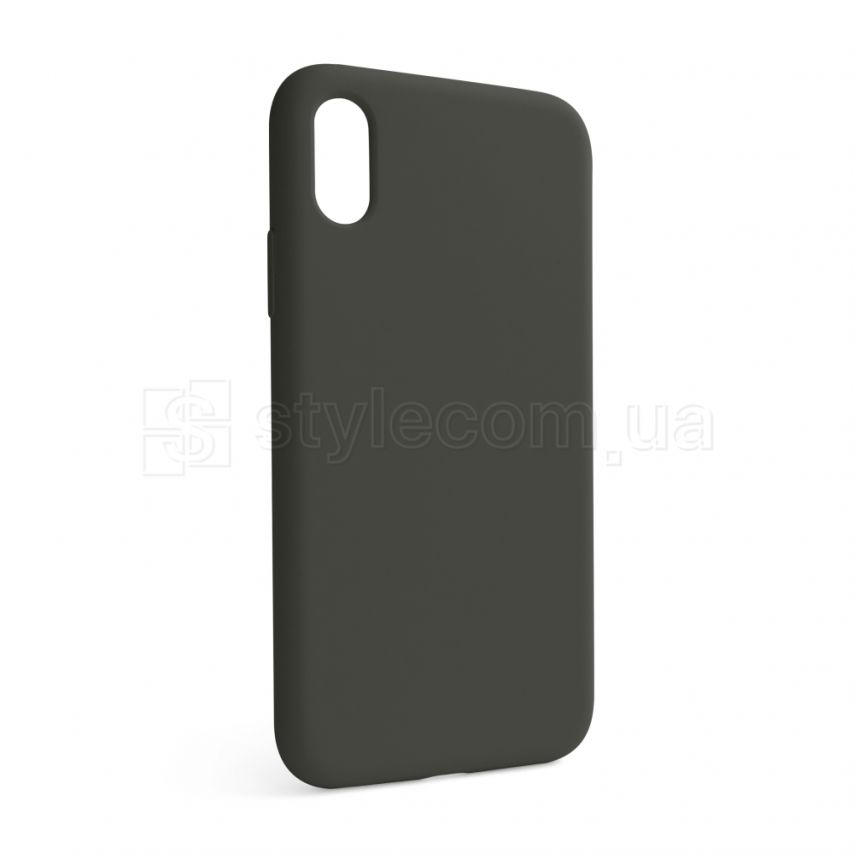 Чохол Full Silicone Case для Apple iPhone X, Xs dark olive (35) (без логотипу)