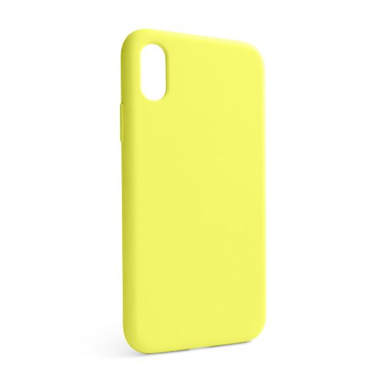 Чохол Full Silicone Case для Apple iPhone X, Xs flash lime (41) (без логотипу) - купити за 150.62 грн у Києві, Україні