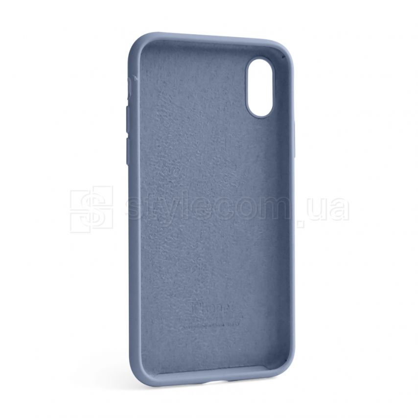 Чохол Full Silicone Case для Apple iPhone X, Xs lavender grey (28) (без логотипу)