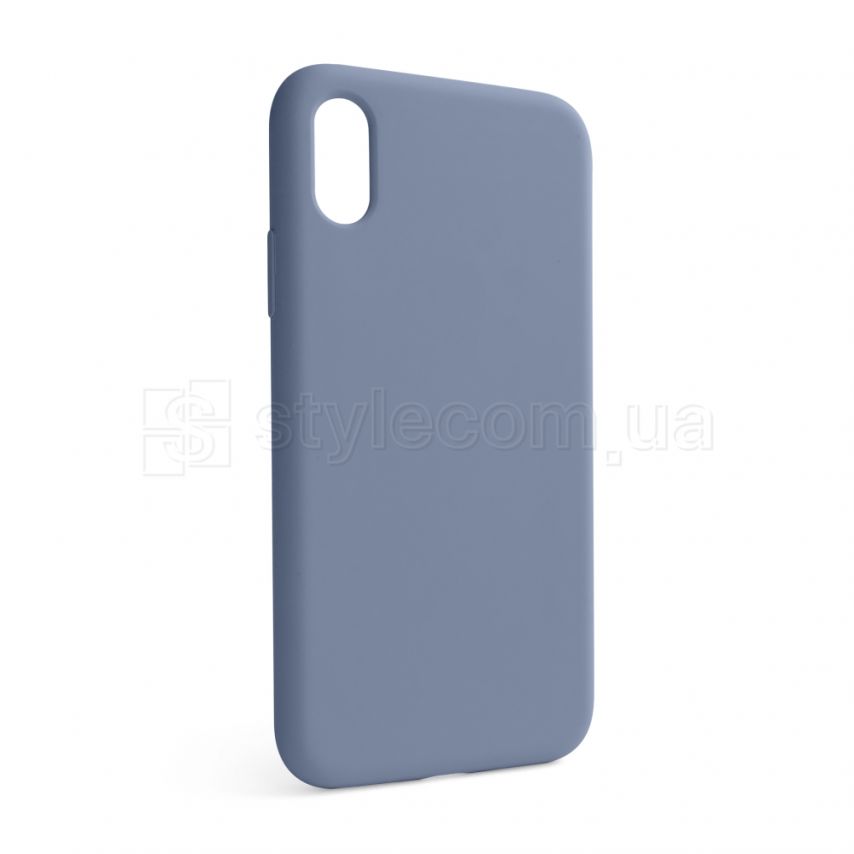 Чохол Full Silicone Case для Apple iPhone X, Xs lavender grey (28) (без логотипу)