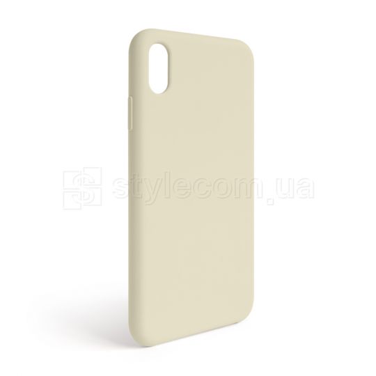 Чехол Full Silicone Case для Apple iPhone Xr antique white (10) (без логотипа)
