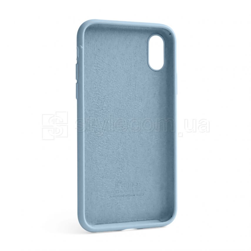 Чехол Full Silicone Case для Apple iPhone X, Xs light blue (05) (без логотипа)