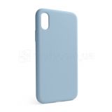 Чехол Full Silicone Case для Apple iPhone X, Xs light blue (05) (без логотипа)