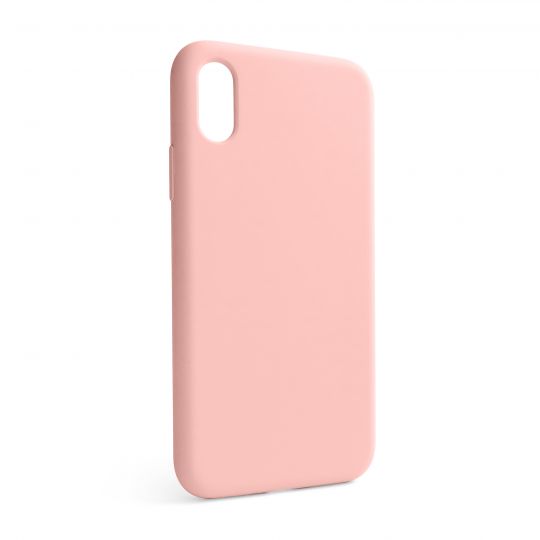 Чехол Full Silicone Case для Apple iPhone X, Xs light pink (12) (без логотипа) - купить за 150.62 грн в Киеве, Украине