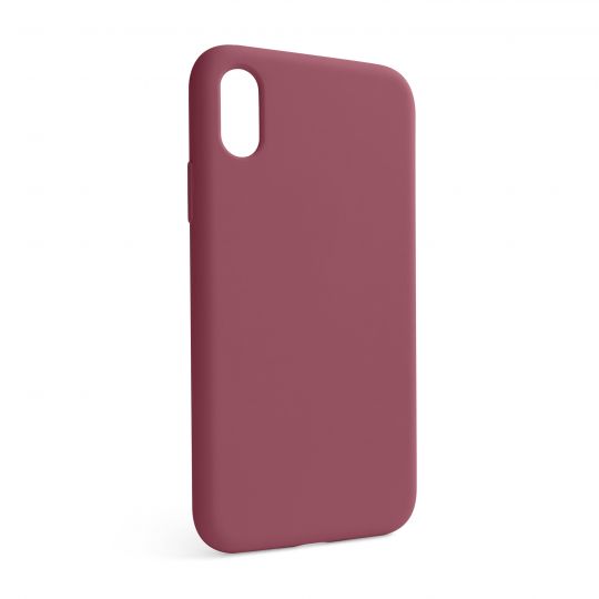 Чехол Full Silicone Case для Apple iPhone X, Xs maroon (42) (без логотипа) - купить за 150.96 грн в Киеве, Украине