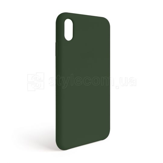 Чехол Full Silicone Case для Apple iPhone Xr atrovirens green (54) (без логотипа)