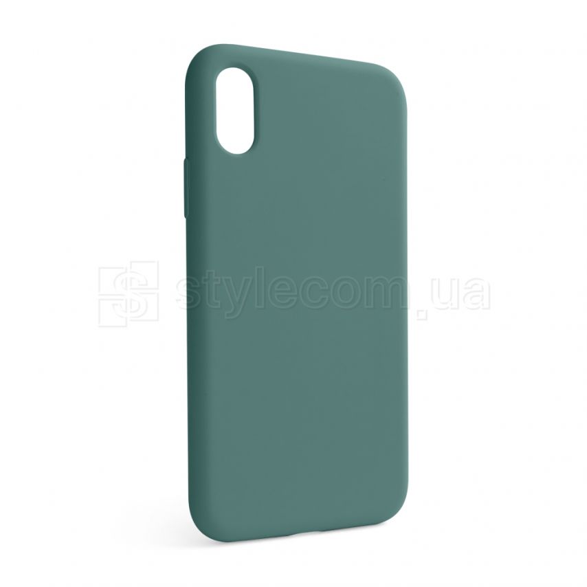 Чехол Full Silicone Case для Apple iPhone X, Xs pine green (55) (без логотипа)