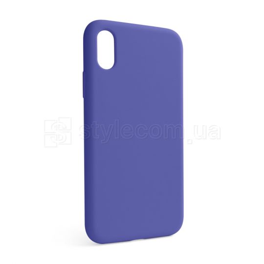 Чехол Full Silicone Case для Apple iPhone X, Xs purple (34) (без логотипа)