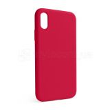 Чохол Full Silicone Case для Apple iPhone X, Xs rose red (37) (без логотипу)