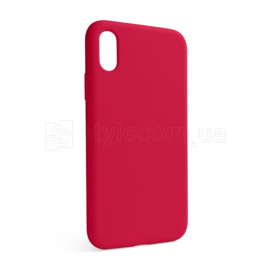 Чехол Full Silicone Case для Apple iPhone X, Xs rose red (37) (без логотипа)