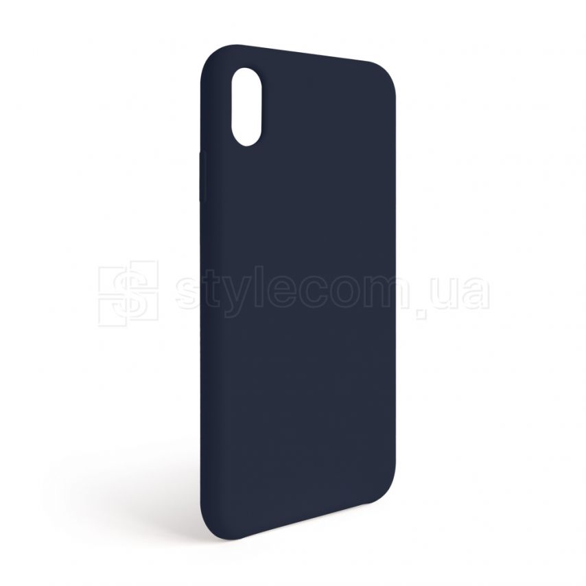 Чехол Full Silicone Case для Apple iPhone Xr dark blue (08) (без логотипа)