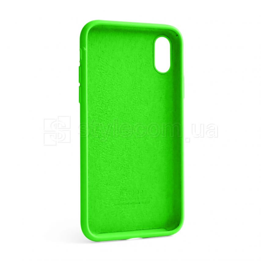 Чехол Full Silicone Case для Apple iPhone X, Xs shiny green (40) (без логотипа)