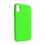 Чехол Full Silicone Case для Apple iPhone X, Xs shiny green (40) (без логотипа) - купить за 139.06 грн в Киеве, Украине