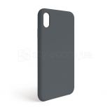 Чохол Full Silicone Case для Apple iPhone Xr dark grey (15) (без логотипу) - купити за 135.66 грн у Києві, Україні