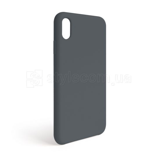 Чехол Full Silicone Case для Apple iPhone Xr dark grey (15) (без логотипа)