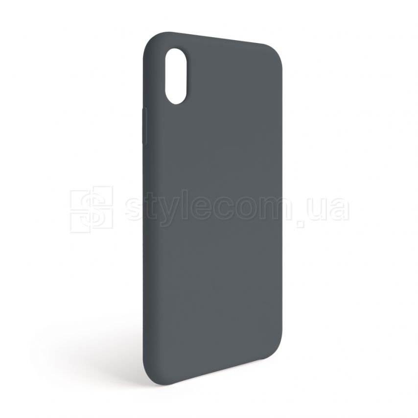 Чехол Full Silicone Case для Apple iPhone Xr dark grey (15) (без логотипа)