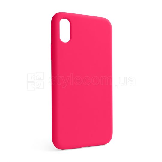 Чехол Full Silicone Case для Apple iPhone X, Xs shiny pink (38) (без логотипа)