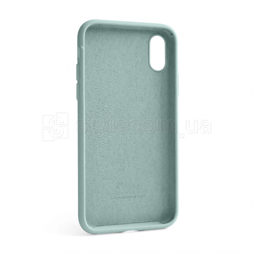Чехол Full Silicone Case для Apple iPhone X, Xs turquoise (17) (без логотипа)
