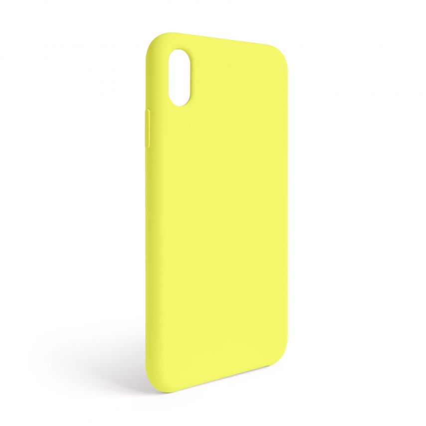 Чехол Full Silicone Case для Apple iPhone Xr flash lime (41) (без логотипа)