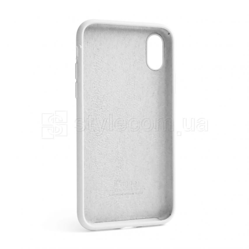 Чехол Full Silicone Case для Apple iPhone X, Xs white (09) (без логотипа)