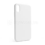 Чехол Full Silicone Case для Apple iPhone X, Xs white (09) (без логотипа) - купить за 141.44 грн в Киеве, Украине