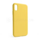 Чехол Full Silicone Case для Apple iPhone X, Xs yellow (04) (без логотипа) - купить за 130.56 грн в Киеве, Украине