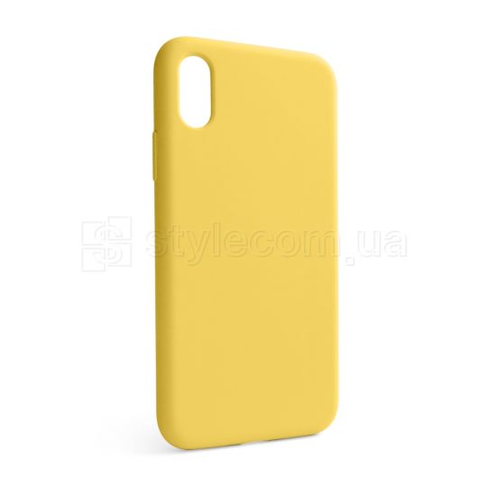 Чохол Full Silicone Case для Apple iPhone X, Xs yellow (04) (без логотипу)
