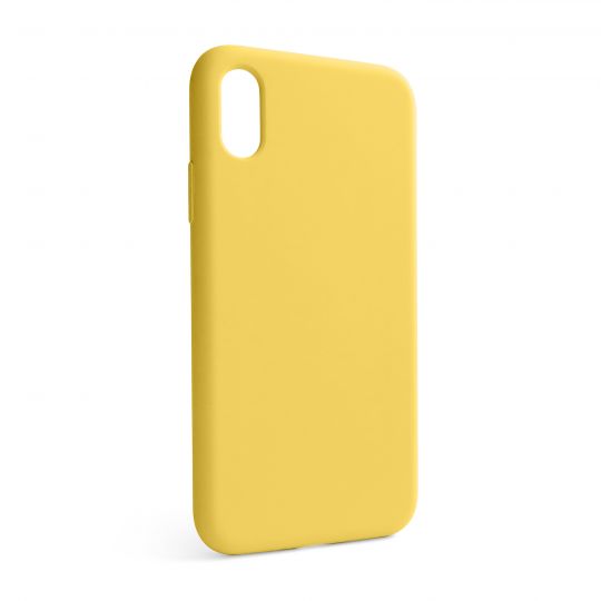 Чохол Full Silicone Case для Apple iPhone X, Xs yellow (04) (без логотипу) - купити за 150.62 грн у Києві, Україні